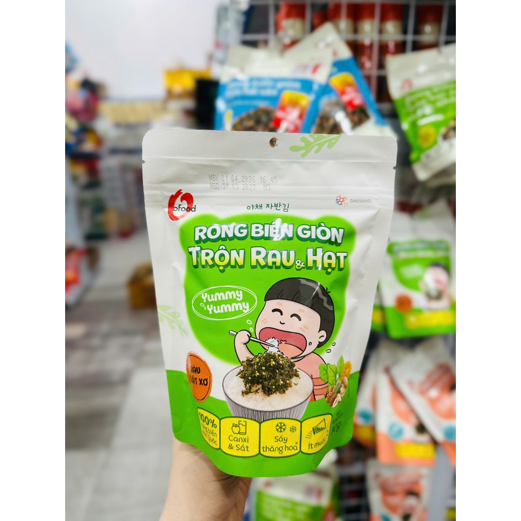 Rong biển giòn Ofood trộn cơm cho bé