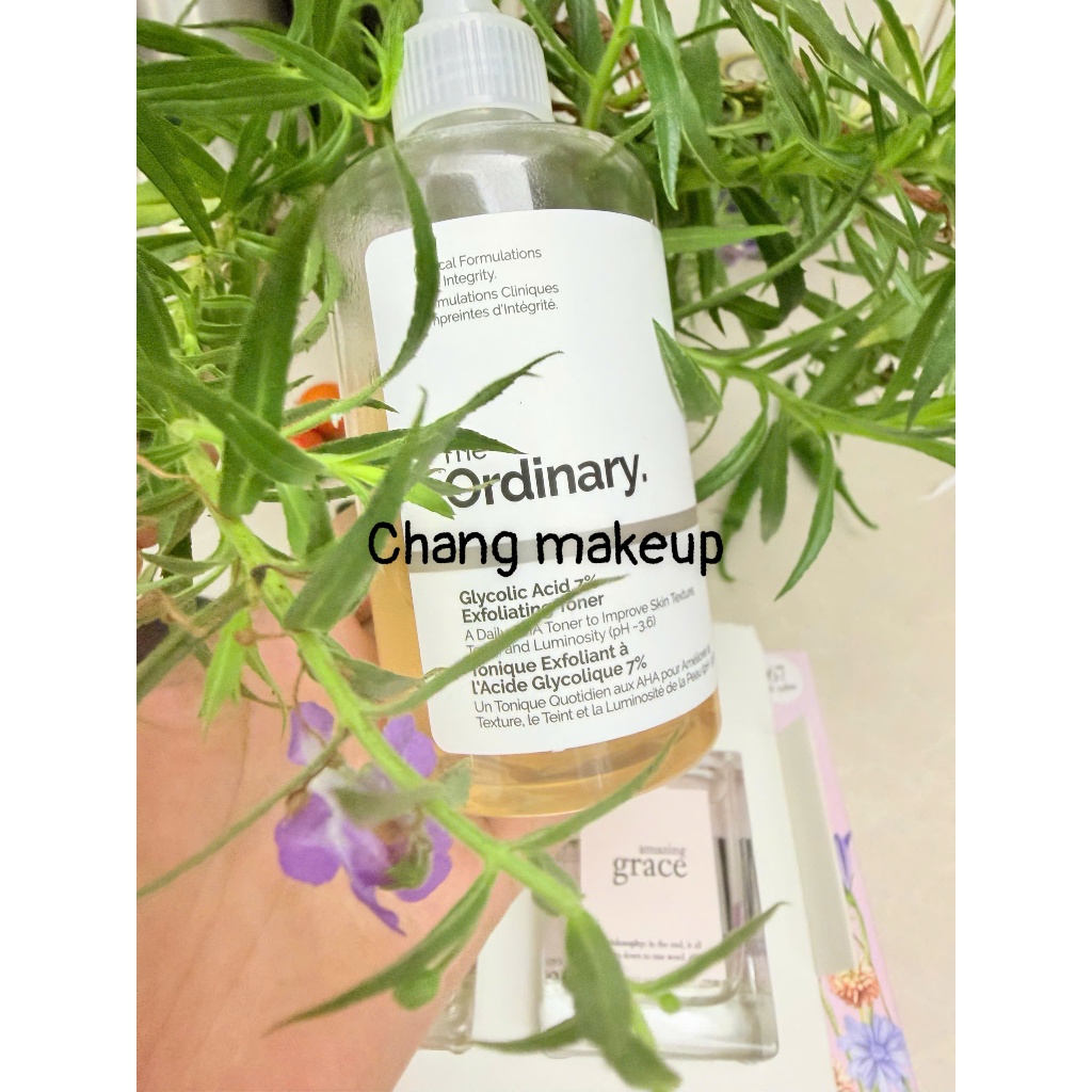 (changmakeup)Toner The Ordinary Nước hoa hồng tẩy da chết The Ordinary Glycolic Acid 7% Exfoliating 