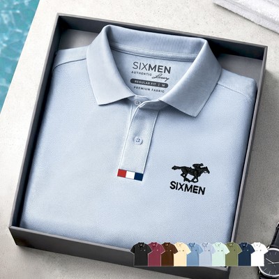 Áo polo nam cao cấp SIXMEN [Tặng Kèm Hộp Quà Xịn] vải cá sấu FeelMax thoáng mát -  ITALY HORSE
