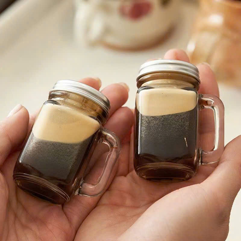 40ML - Ly Có Nắp Có Quai Đựng Ginger Shot - Cafe
