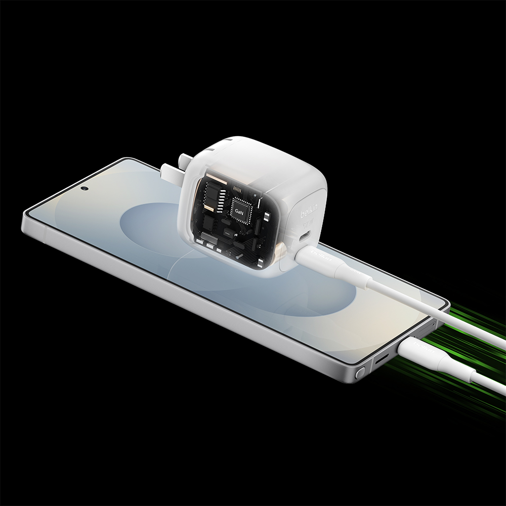 Củ sạc nhanh Belkin 67W GaN PD 3.1 có 2 cổng USB-C dành cho iPhone 17 iPad Macbook Bảo hành chính hãng 2 năm | BigBuy360 - bigbuy360.vn