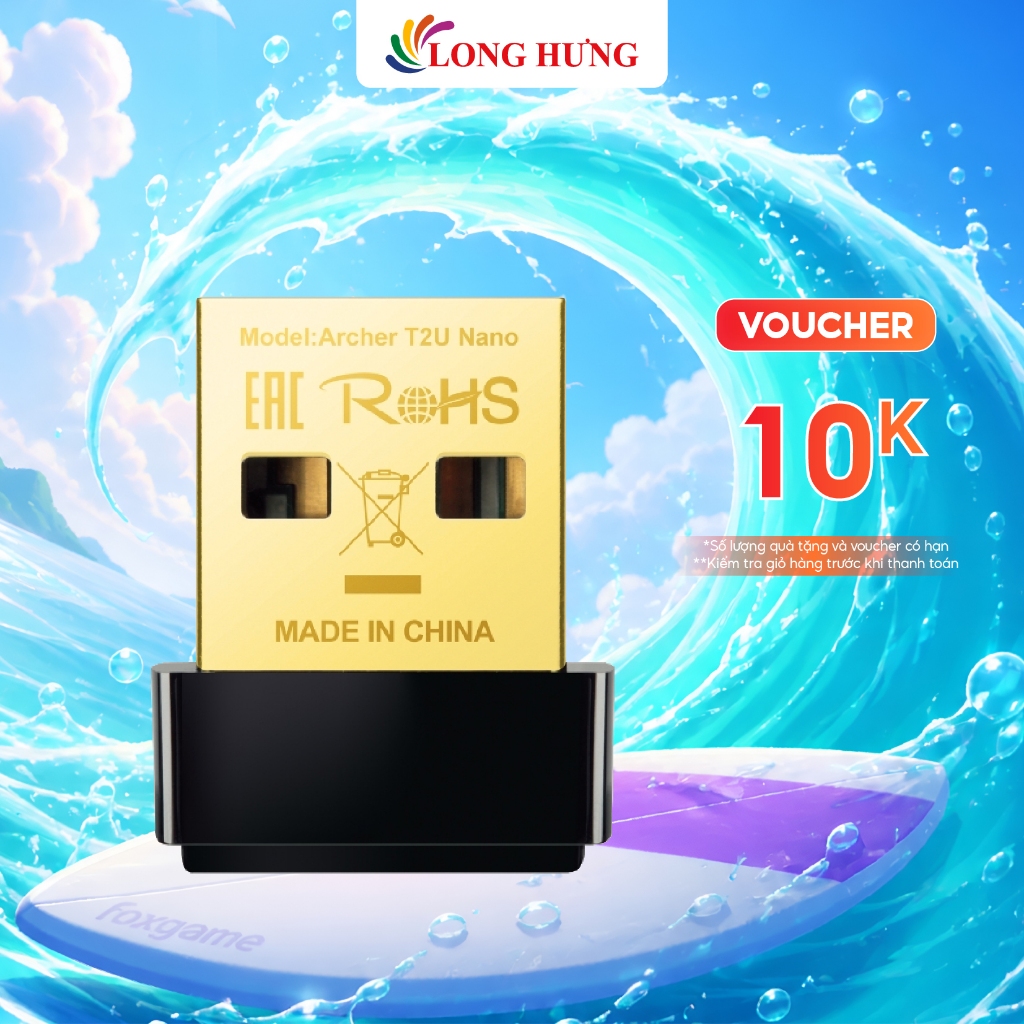 USB Wifi AC600 TP-Link Archer T2UB Nano - Hàng chính hãng