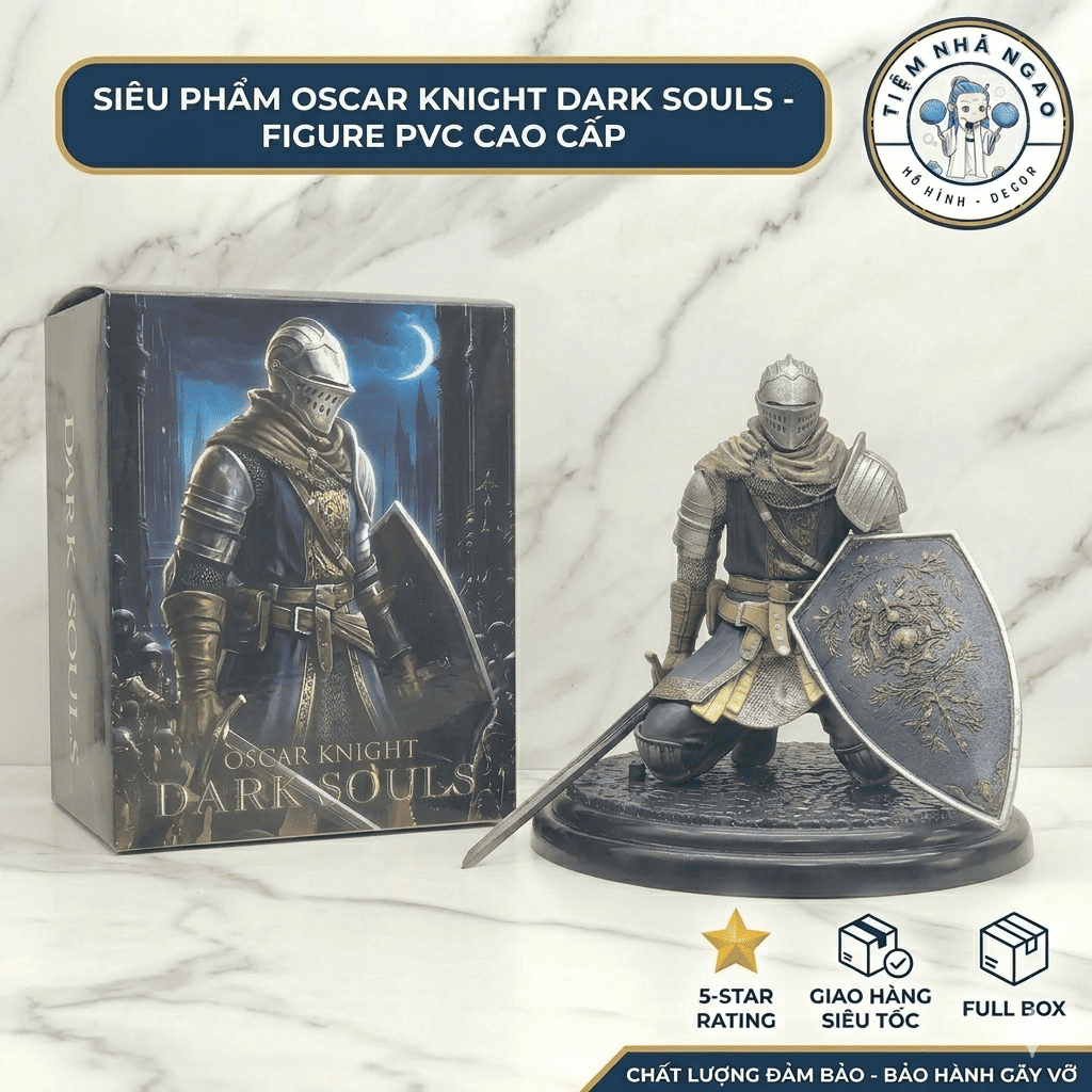 Mô Hình Oscar Knight Of Astora Dark Souls - Figure Hiệp Sĩ Oscar Cao Cấp