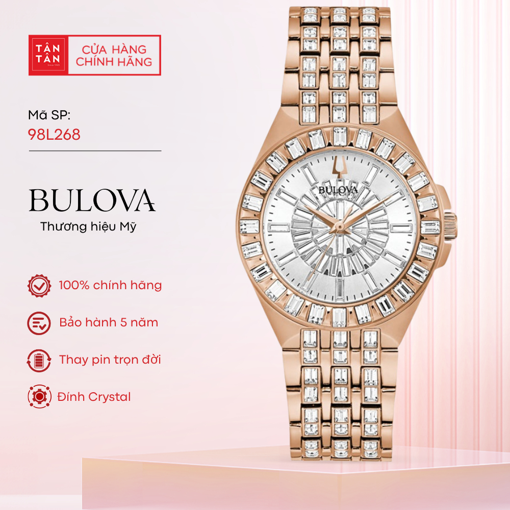 Đồng Hồ Nữ Bulova  98L268 Quartz 32mm - Đồng Hồ Tân Tân