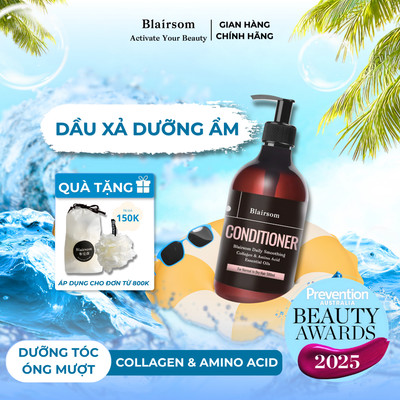 Dầu xả tóc Dưỡng ẩm Suôn mượt Collagen, Axit Amin & Tinh dầu 500ml Blairsom Úc (tóc khô, tóc thường)