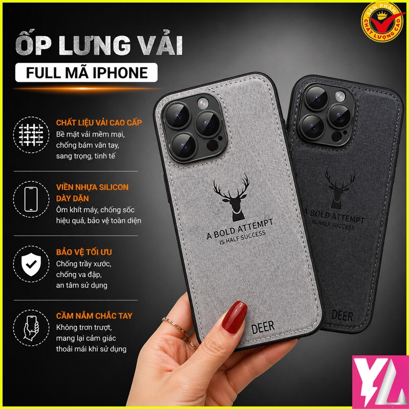 Ốp lưng silicon họa tiết vải iPhone 14, IPhone 14 Plus, IPhone 14 Pro, IPhone 14 Promax ... viền dẻo