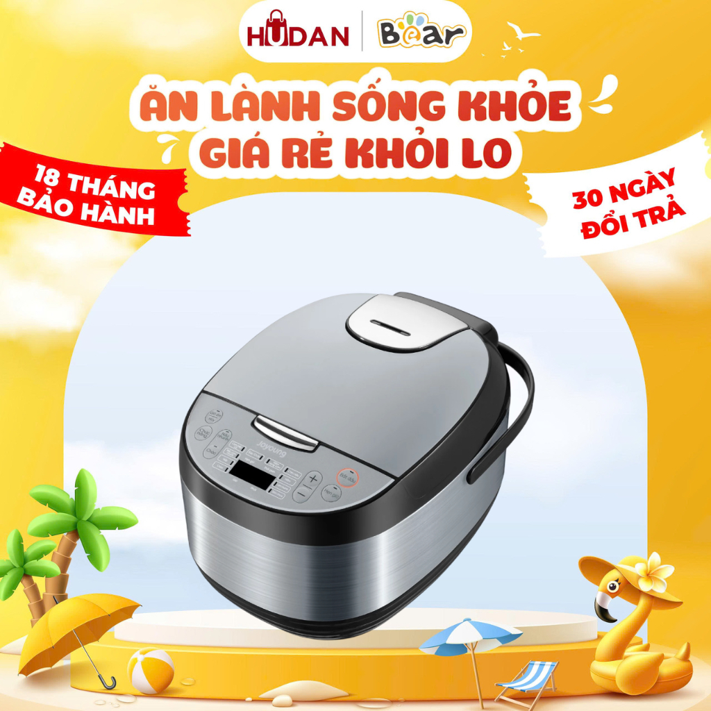 Nồi cơm điện tử Joyoung JRC-7130 1.8L, 10 chế độ nấu, hẹn giờ, BH 24 tháng
