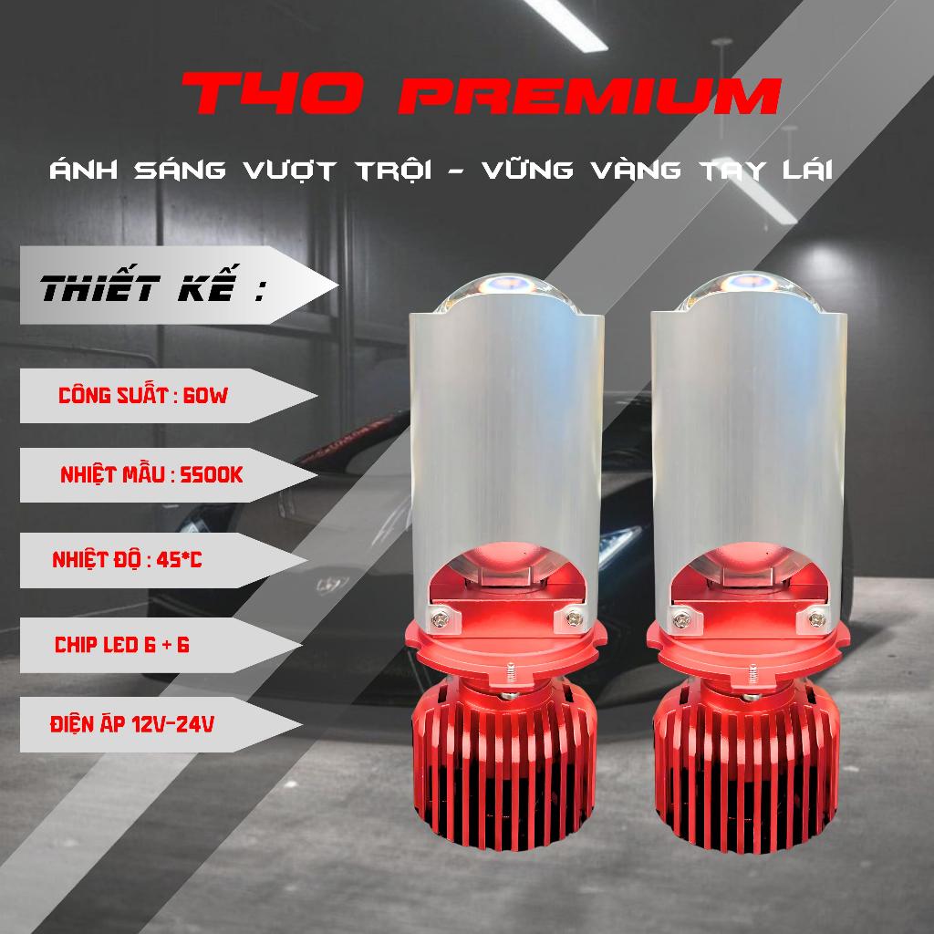 ĐÈN PHA LED T40 -PREMIUM NEW- BH 24 Tháng  Đèn Pha Bi Cầu Mini