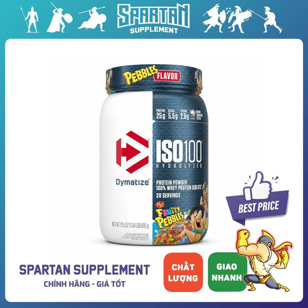 Sữa Tăng Cơ ISO100 Hydrolyzed 100% Whey Protein Isolate (20 Servings)