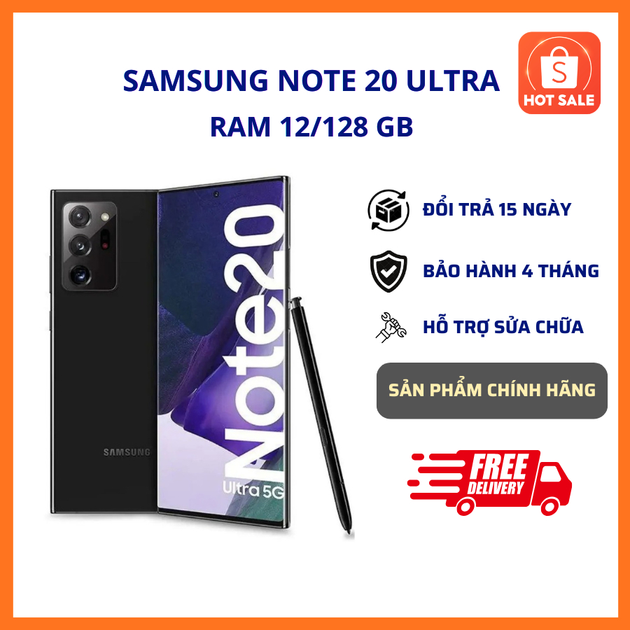 Điện Thoại Samsung NOTE 20 Ultra 5G Likenew 99%, Snapdragon 865 - Bảo Hành 6 Tháng Lỗi 1 Đổi 1