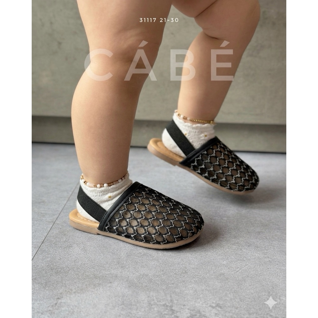 Dép lưới tiểu thư cực sang cho bé gái CB31117