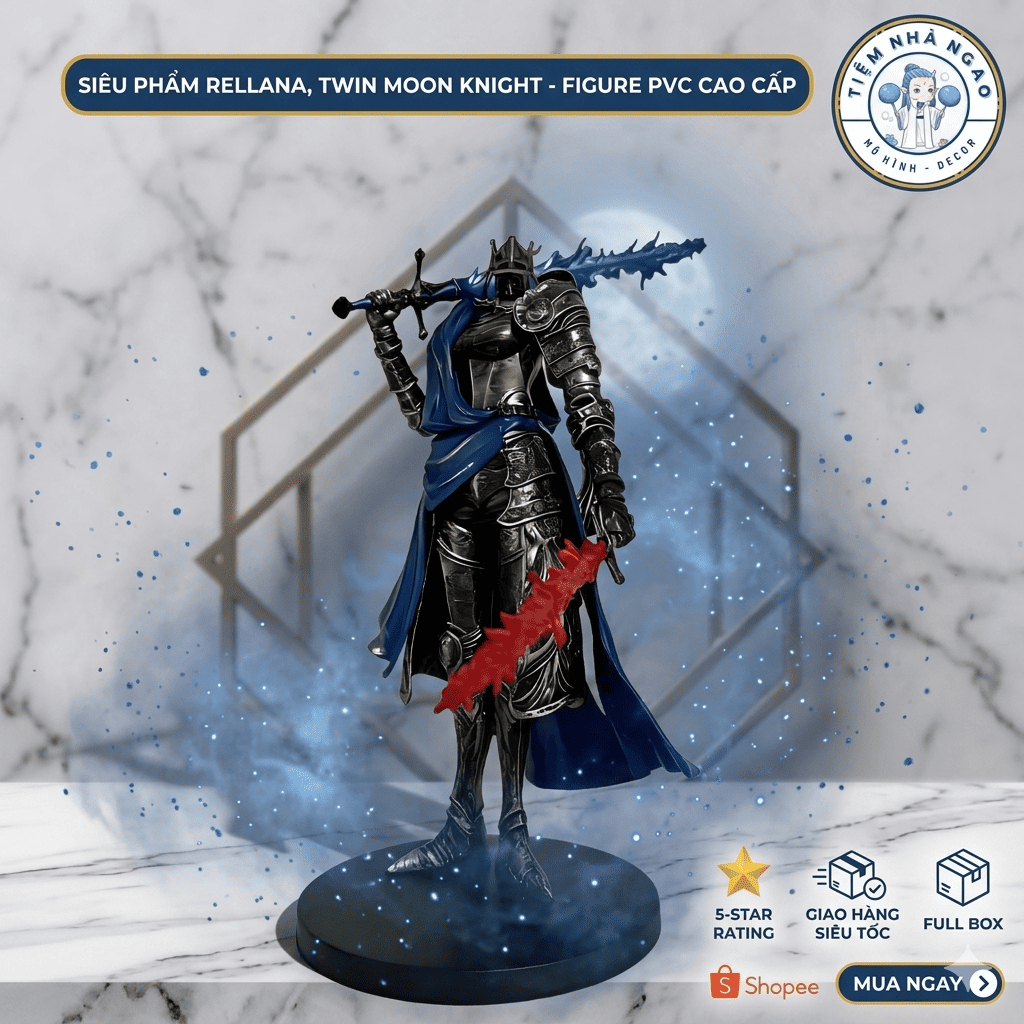 Mô Hình Rellana Elden Ring Shadow of the Erdtree - Figure Rellana Twin Moon Knight Cực Chi Tiết