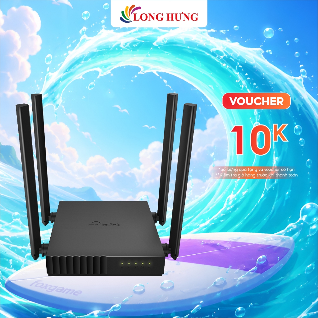 Thiết bị định tuyến mạng không dây TP-Link Router Wifi 5 AC1200 Archer C54 - Hàng chính hãng