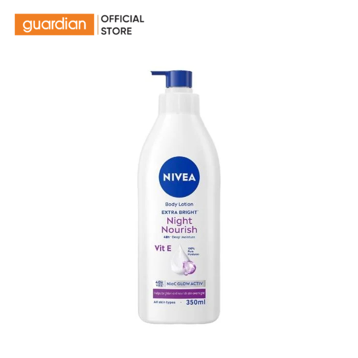 Sữa Dưỡng Thể Giúp Sáng Da Ban Đêm Night White Nivea 350ml