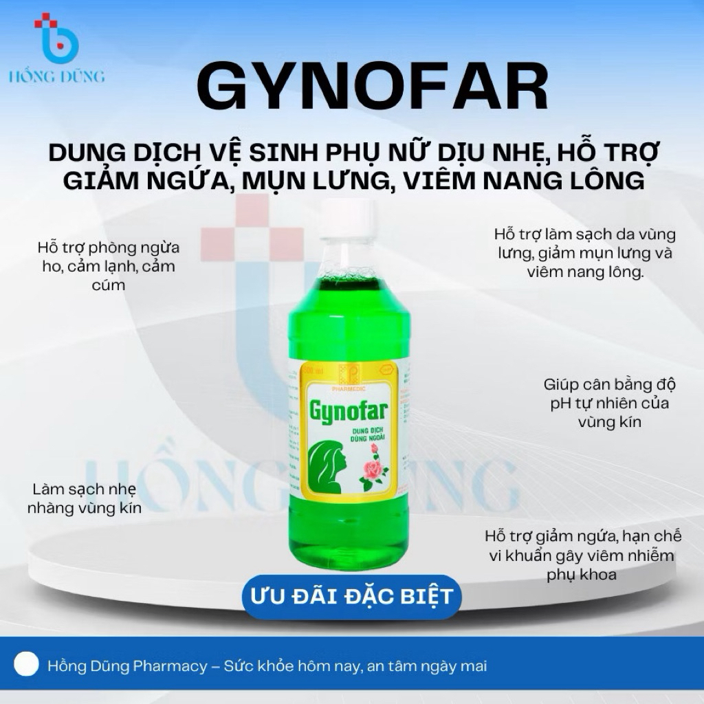 Dung dịch vệ sinh Gynofa 500ml