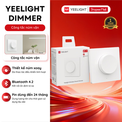 Công Tắc Xoay Điều Khiển Đèn Trần Thông Minh Yeelight Smart Dimmer Switch dành cho đèn trần Yeelight