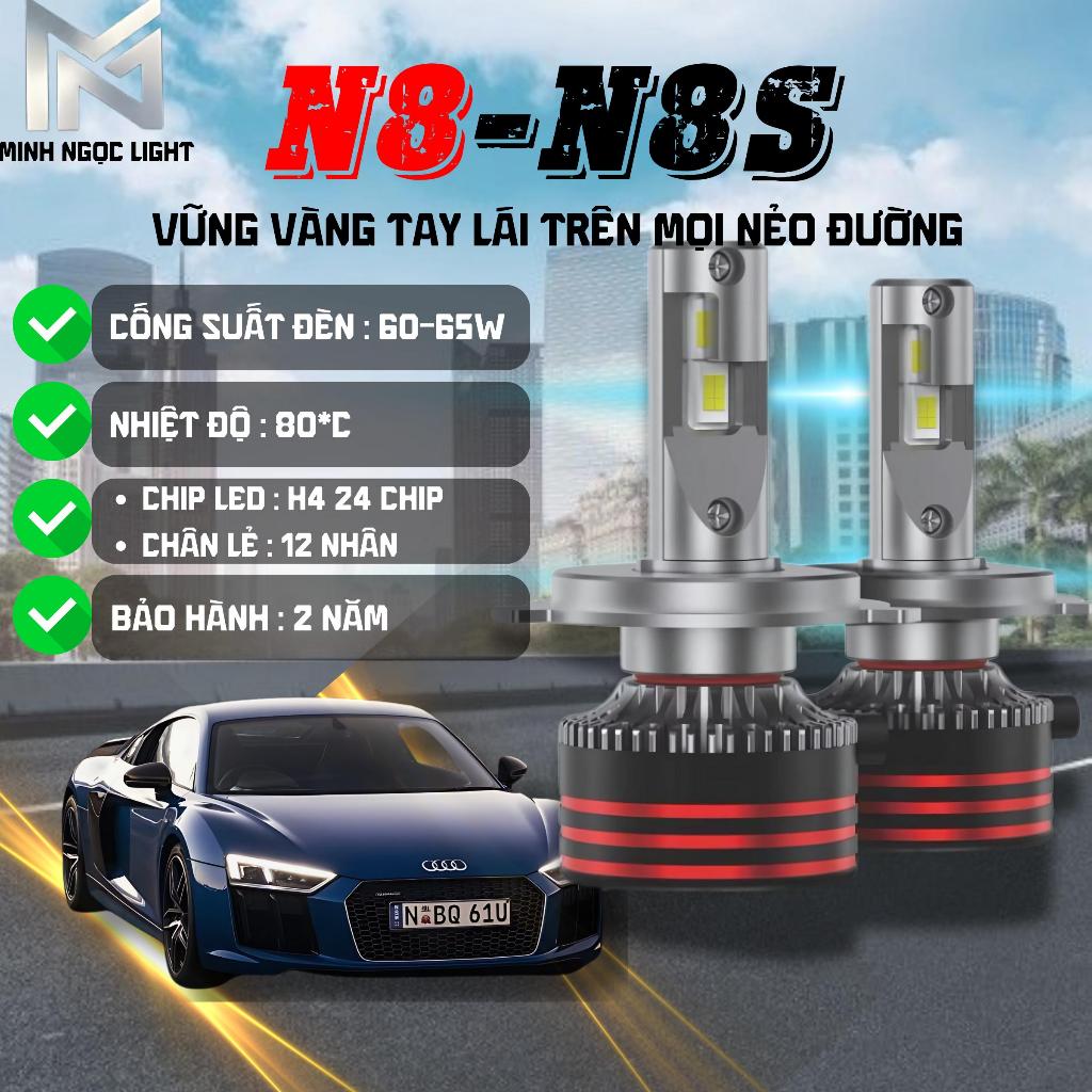 Led Pha - N8 H4 -H11 cho OTO - Xe Máy - Công Suất 65W Cos - 70W Pha- BH 2 Năm Lỗi 1 Đổi 1