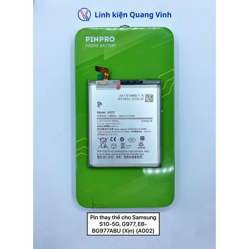 Pin PinPro SS S10-5G, G977, EB-BG977ABU ZIN CTY
