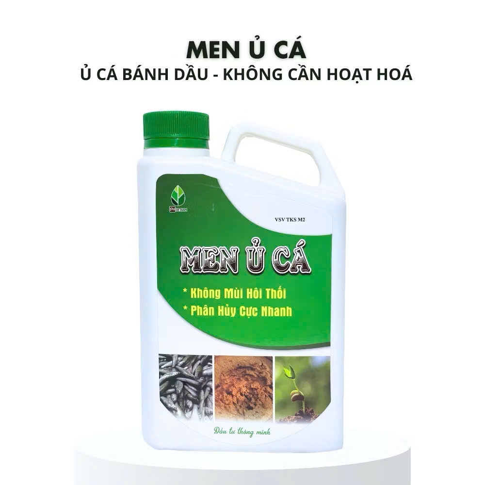 Men Ủ Cá Làm Phân Bón - PH Việt Nam - Không Cần Rỉ Mật Đường