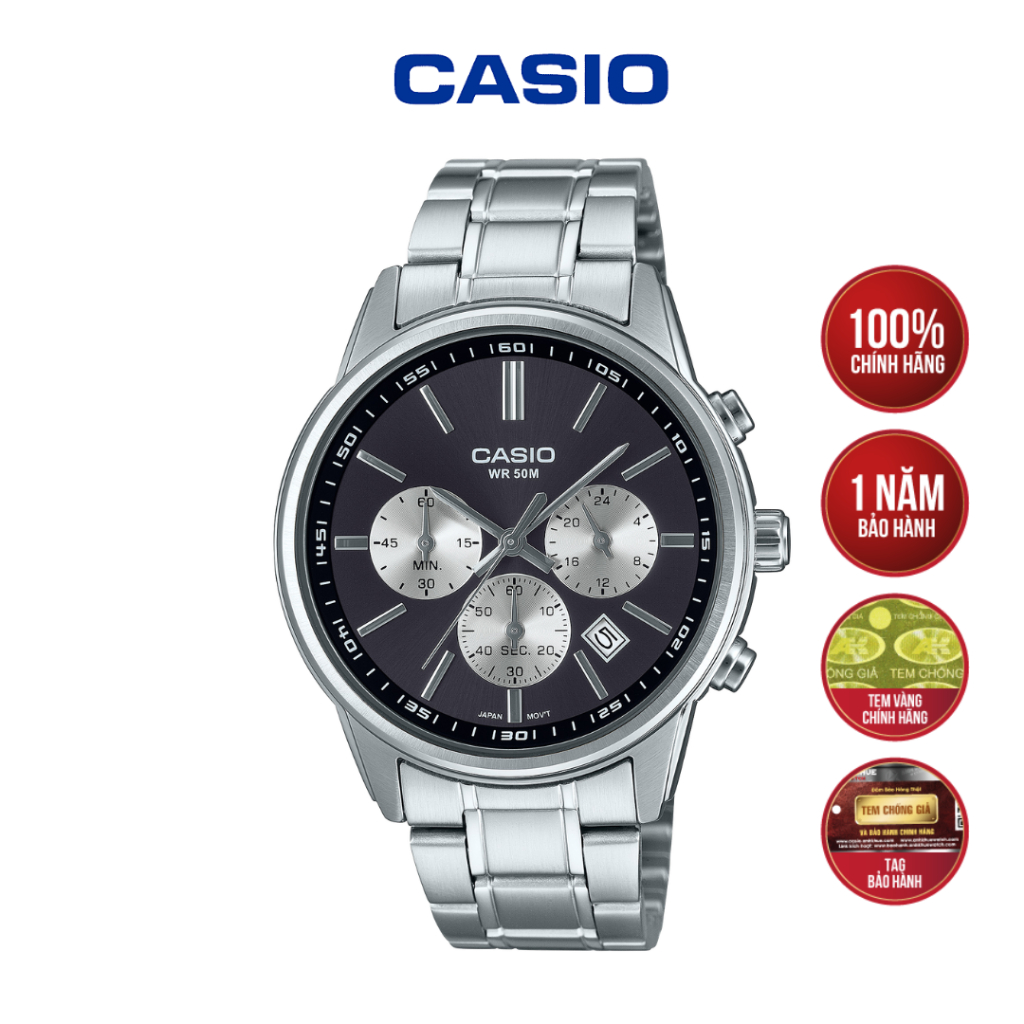 Đồng Hồ Casio MTP-E515D-1AVDF Hàng Chính Hãng
