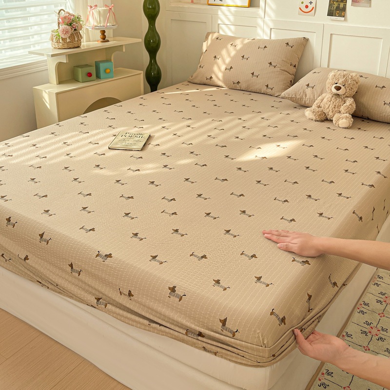 SET ga + 2 vỏ gối cotton đũi mềm mịn thoáng mát dành cho mùa hè (đầy đủ kích thước) khách lấy thêm v