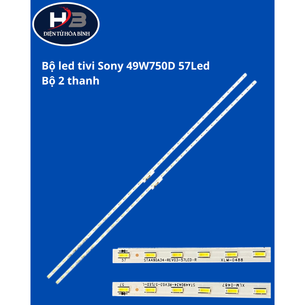 Bộ led tivi Sony 49W750D bộ 2 thanh