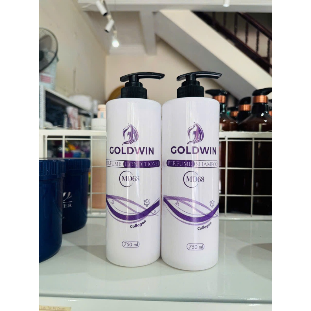 Dầu gội xả Goldwin MD68 750ml hương nước hoa