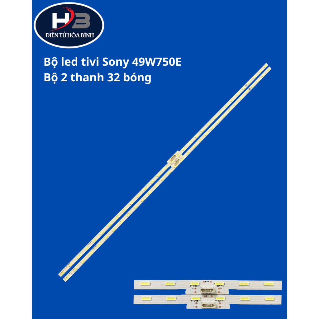 Bộ led tivi Sony 49W750E bộ 2 thanh