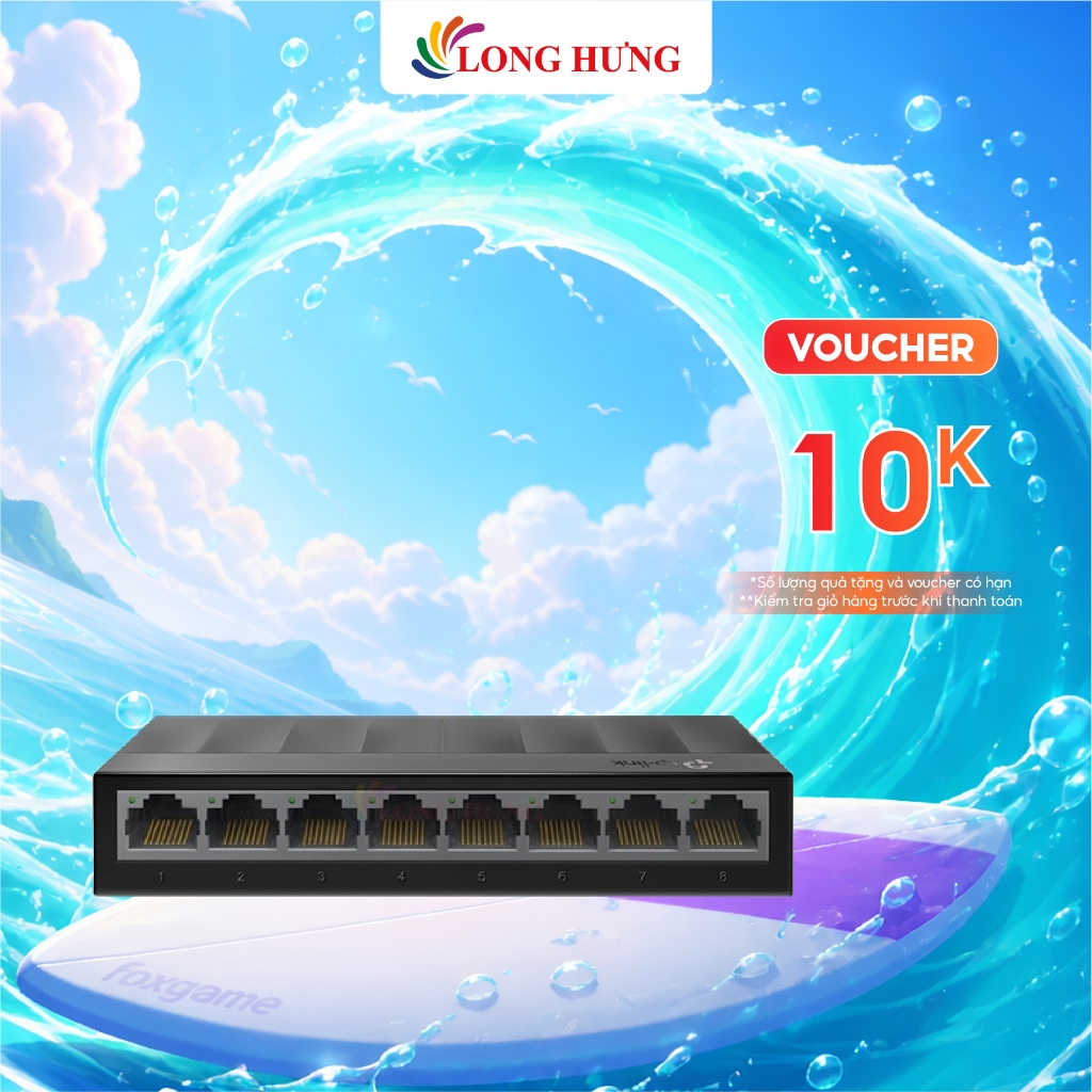Switch TP-Link 8-Port Gigabit Desktop Switch LS1008G - Hàng chính hãng