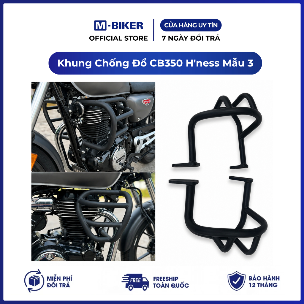 Khung Chống Đổ CB350, chống đổ cb350 hness mẫu 3 | M-Biker