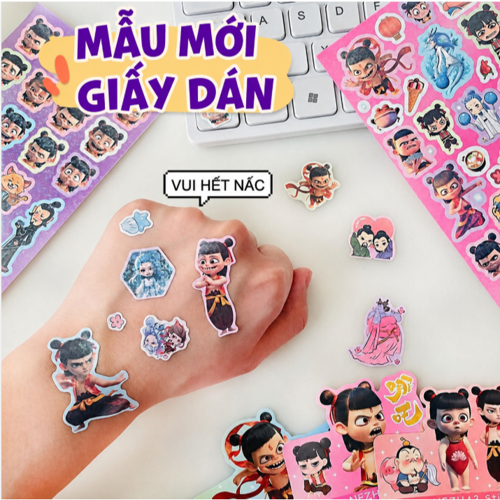 STICKER HOLO GRAM  , STICKER TRANG TRÍ DỄ THƯƠNG , STICKER HOẠT HÌNH GIÁ RẺ , STICKER DIY
