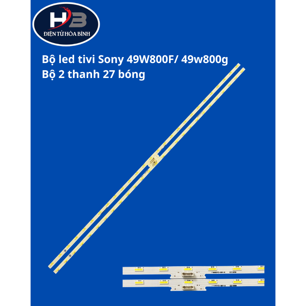 Bộ led tivi Sony 49W800F 49w800g (Set 2 thanh 27led)