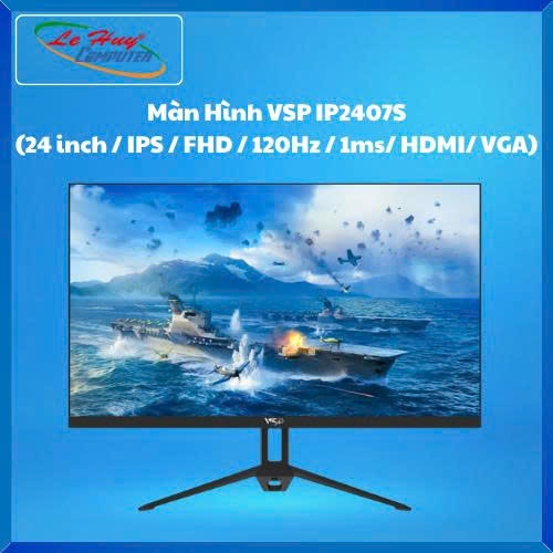 Màn Hình Văn Phòng VSP IP2407S 24 inch, FHD, 120Hz, IPS - Hàng Chính Hãng