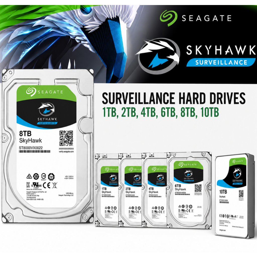 Ổ HDD Seagate Chuyên Camera 1TB,2TB,3TB,4TB,6TB Lưu Trữ Dữ Liệu, Máy Tính, Máy Chủ NAS,..