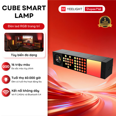 Đèn LED Yeelight Cube Trang Trí Đa Năng Thông Minh, nhiều hiệu ứng ánh sáng, gamesync, musicsyne