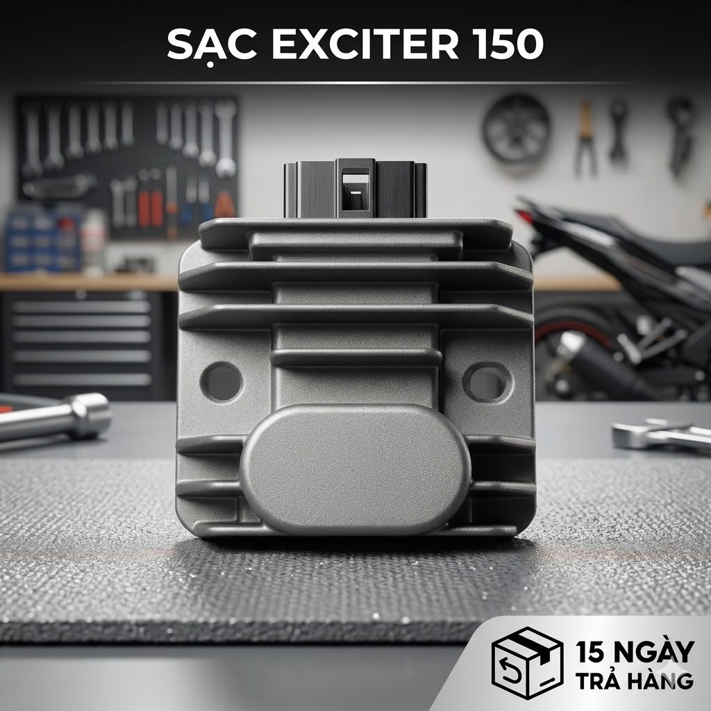 Sạc Điều Áp Cho Yamaha Exciter 150 – Bộ Sạc Xe Máy Giúp Ổn Định Điện Áp Và Bảo Vệ Bình Ắc Quy