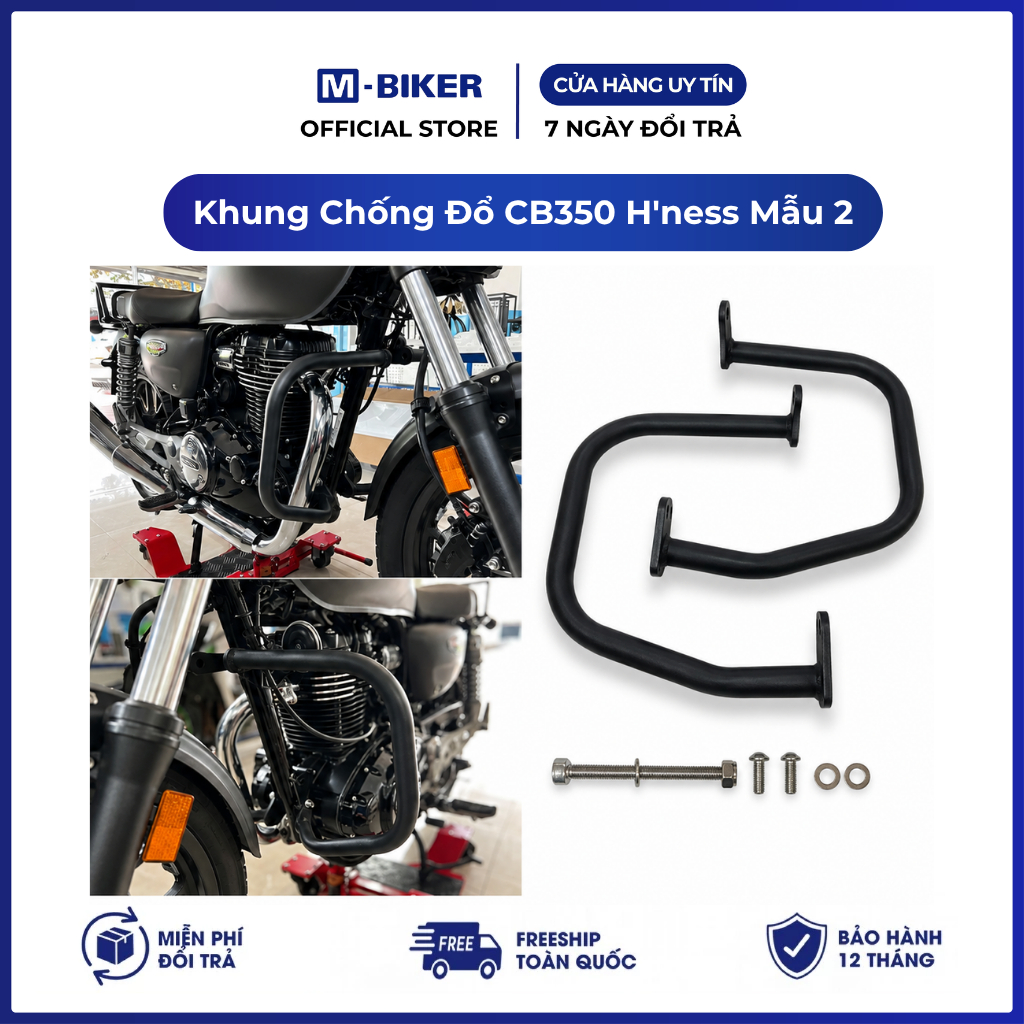 Khung Chống Đổ CB350, chống đổ cb350 hness mẫu 2 | M-Biker