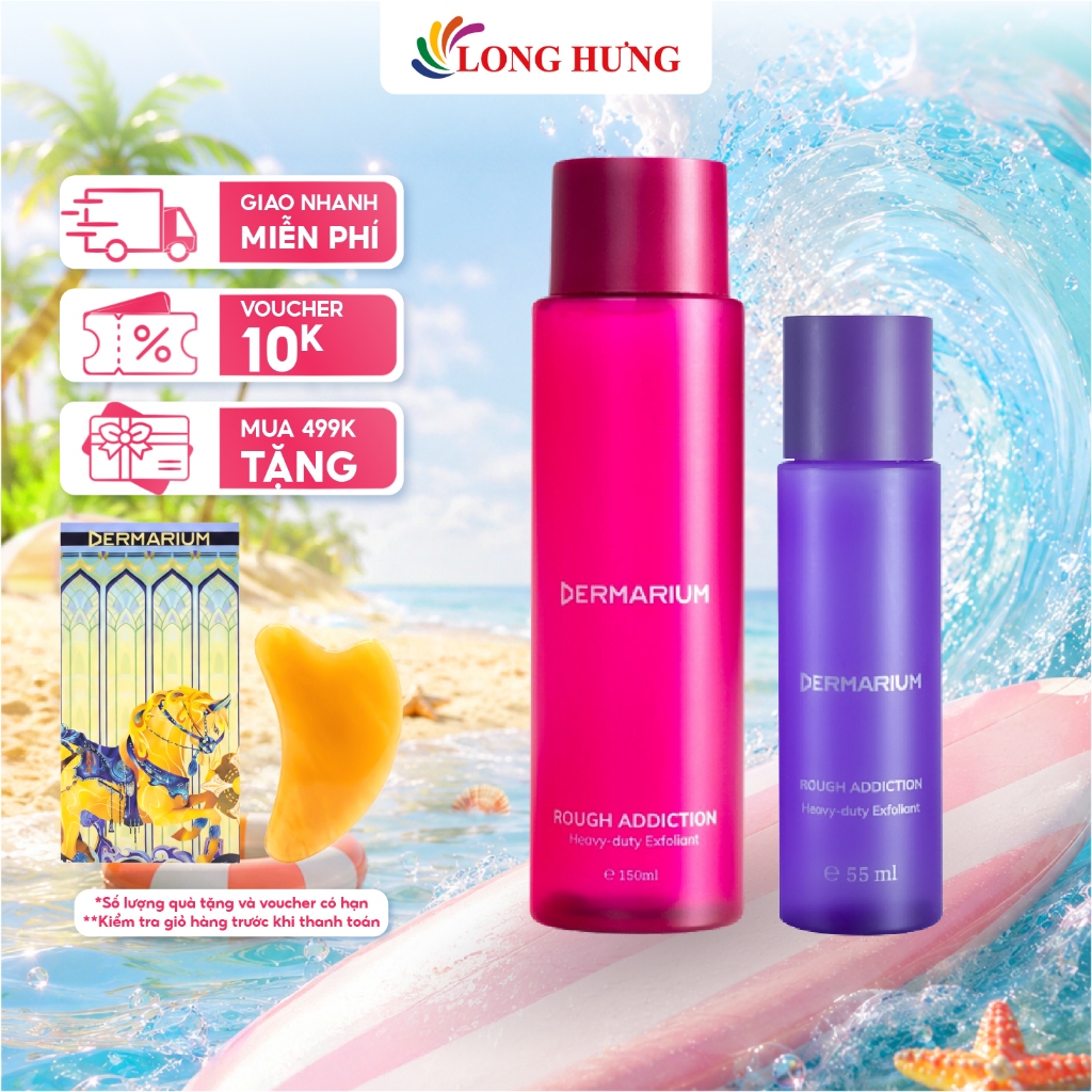 Tẩy tế bào chết Dermarium Rough Addiction 8% Glycolic + Lactic Acid (55ml/150ml)
