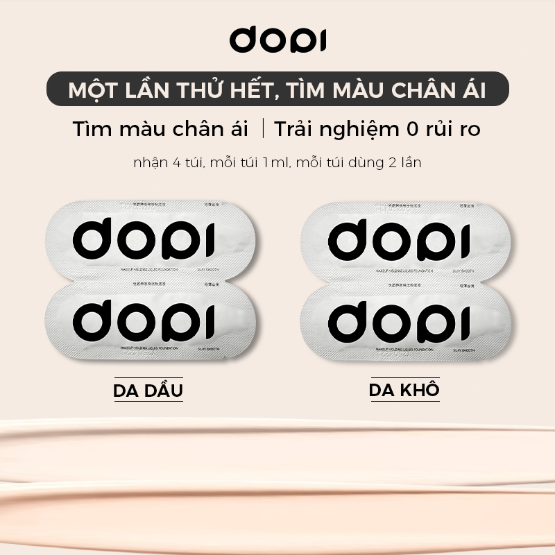 Kem Nền Size Du Lịch DOPI Makeup Kem Nền Du Lịch - 1gói 2ml