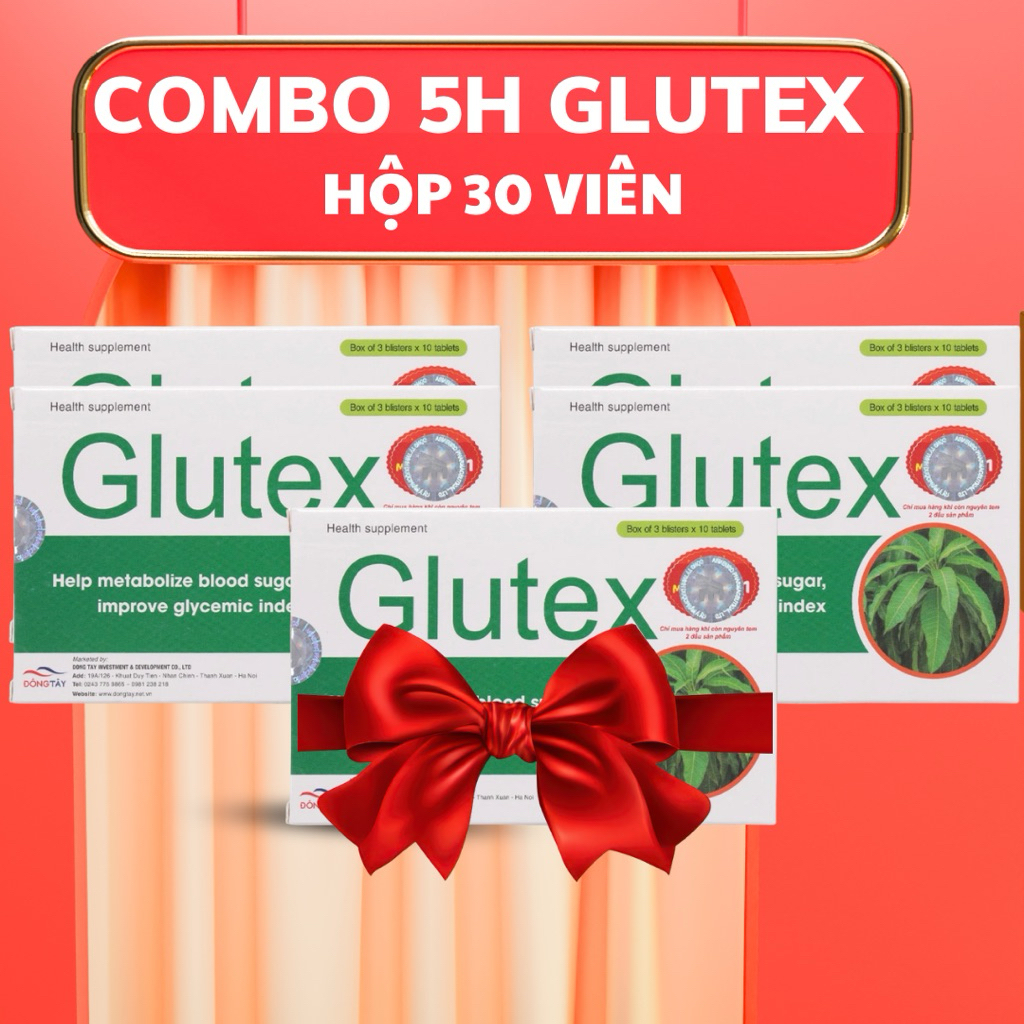 COMBO (5-7)HỘP GLUTEX HỘP 30