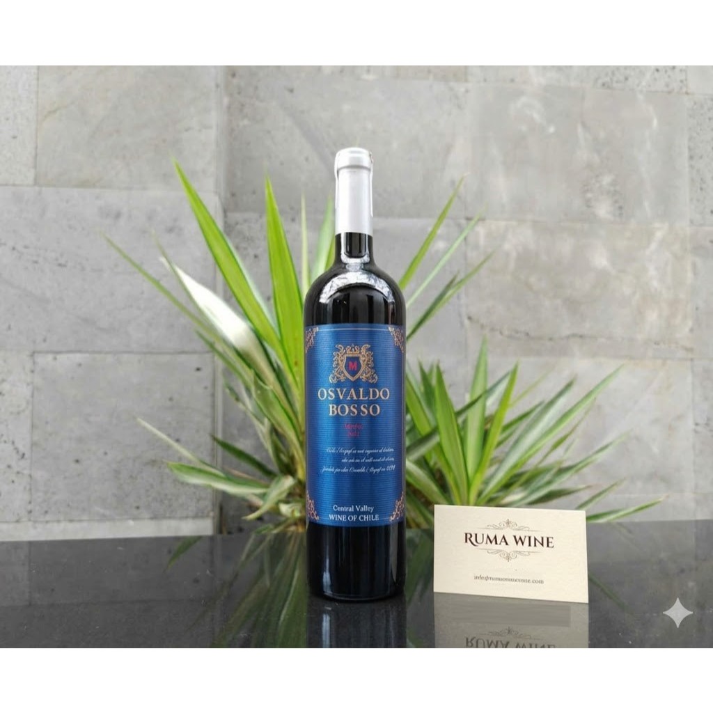 Rượu vang Chile Osvaldo Merlot 750ml nhập khẩu