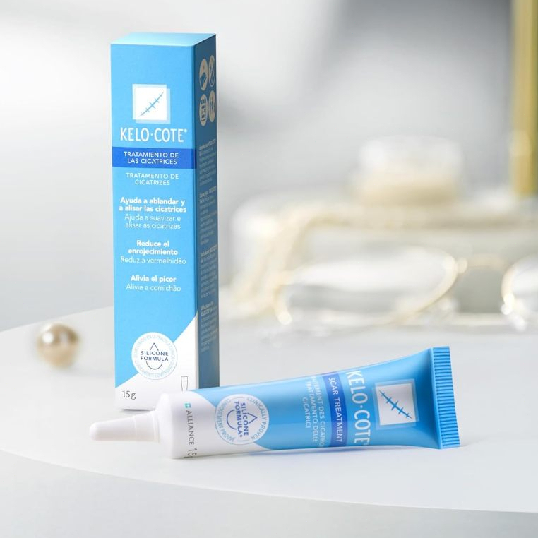 Kem giảm sẹo Kelo Cote giảm sẹo lồi, sẹo phẫu thuật, sẹo lâu năm Kelo-Cote Silicone Scar Gel 15g