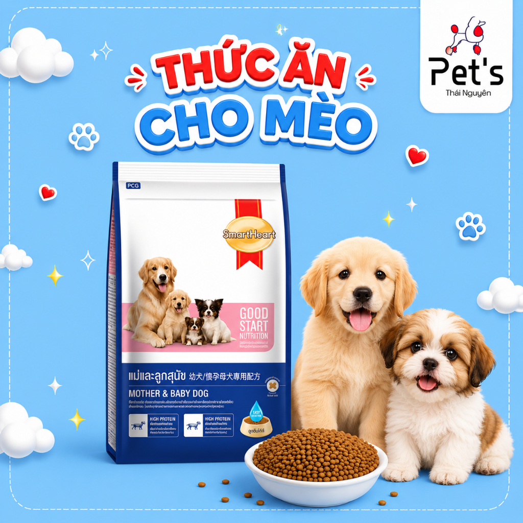 [Túi chiết] Hạt SmartHeart cho cún mẹ&cún con Hạt thơm ngon,dễ ăn,hỗ trợ phát triển cho cún