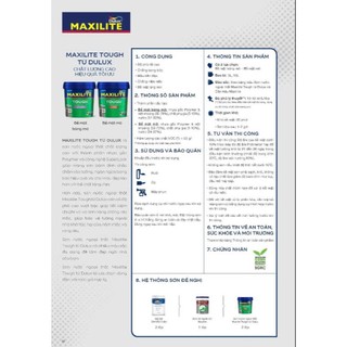 Sơn nước ngoại thất Maxilite Touch, bề mặt mờ (5 LÍT)