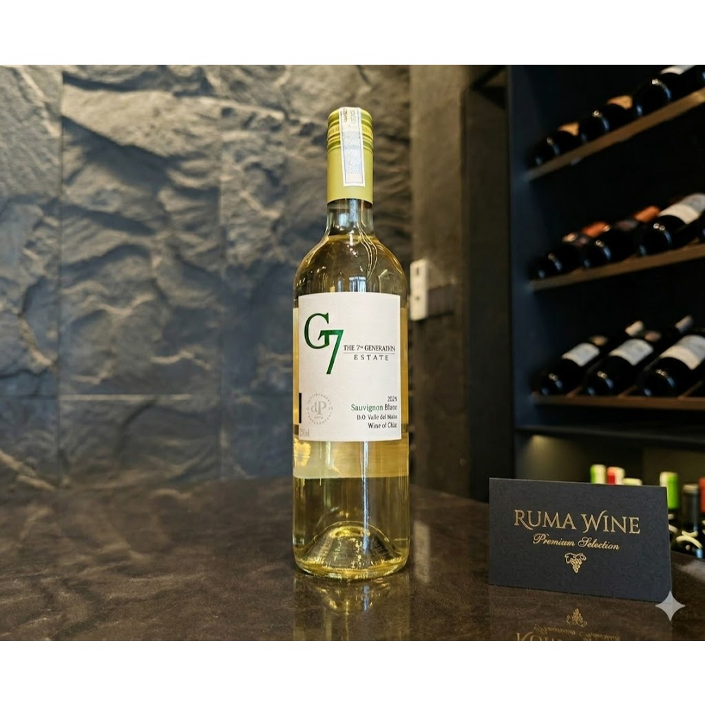 Rượu vang trắng Chile G7 Sauvignon Blanc 750 ml [ hàng nhập khẩu nguyên chai ]