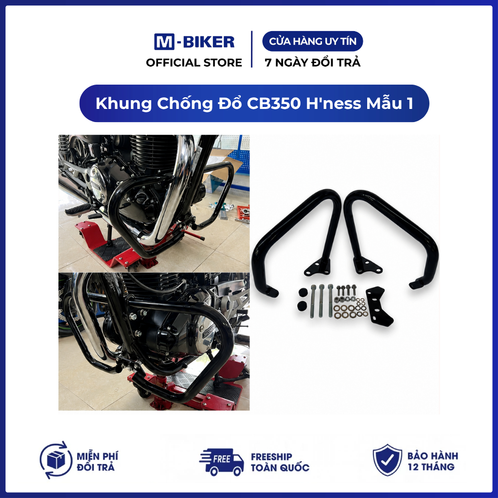 Khung Chống Đổ CB350, chống đổ cb350 hness mẫu 1 | M-Biker