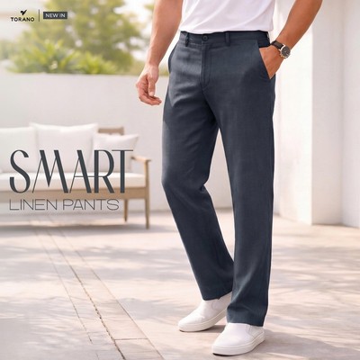 Quần đũi dài SMART LINEN PANTS TORANO basic mềm mại, thoáng mát HABI800