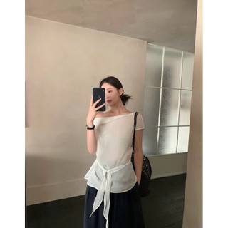 𝗡𝗶𝗻𝗶 𝗟𝗶𝗻𝗲𝗻- |BEELY|- Áo Tơ kèm dây cột