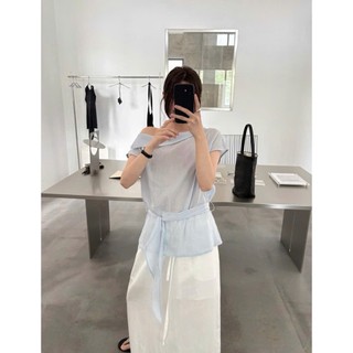 𝗡𝗶𝗻𝗶 𝗟𝗶𝗻𝗲𝗻- |BEELY|- Áo Tơ kèm dây cột