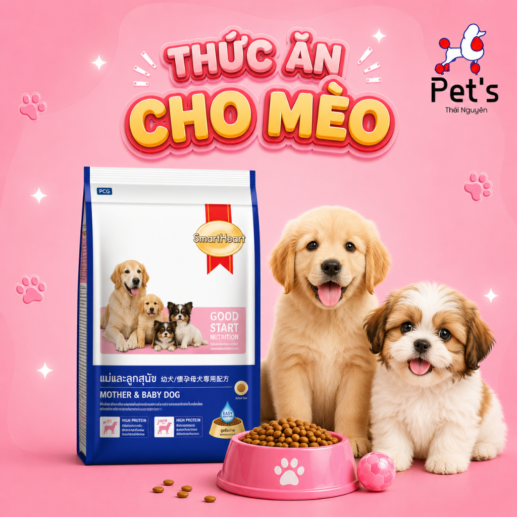 [Túi chiết] Hạt SmartHeart cho cún mẹ&cún con Hạt thơm ngon,dễ ăn,hỗ trợ phát triển cho cún